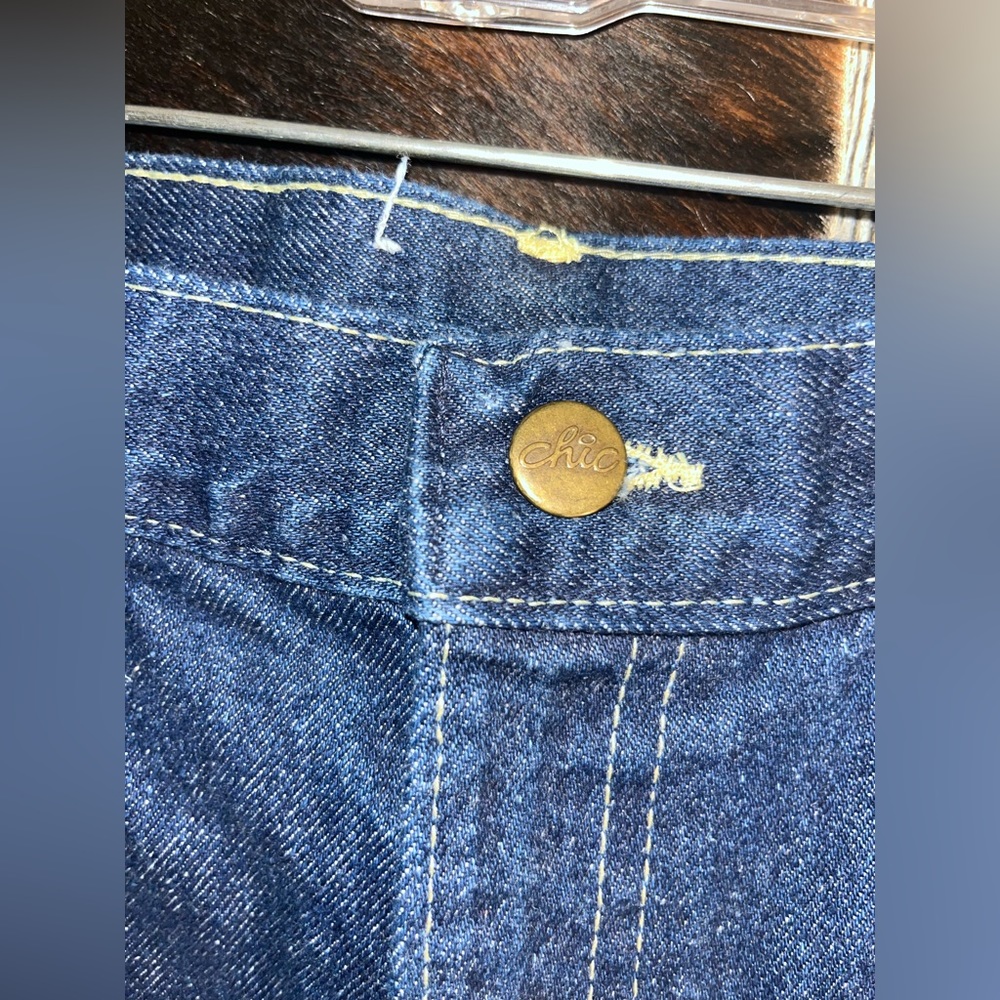 Deadstock vintage Chic by h.i.s new with tags size 26W dark wash straight leg - Picture 7 of 7
